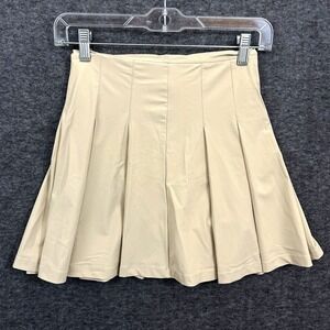 Wilson Classic Pleated Skirt Safari Khaki Beige Extra Small Tennis